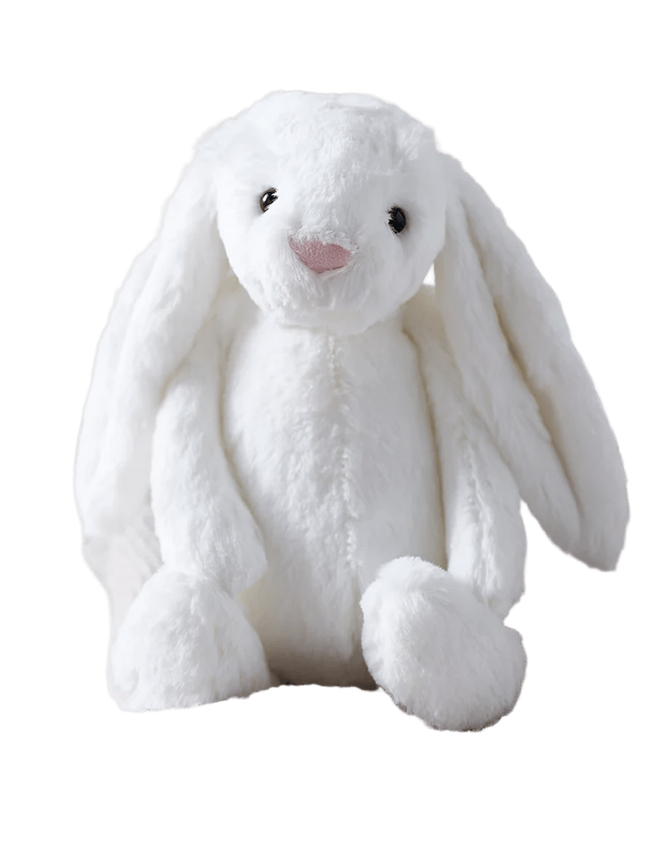 Bashful White Bunny