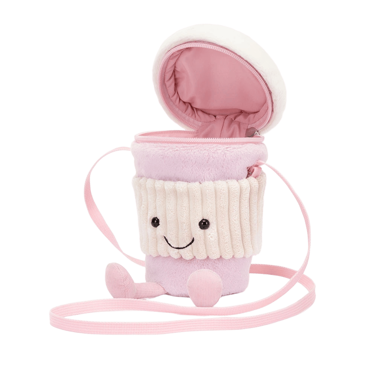 Amuseables Coffee-To-Go Pink Bag