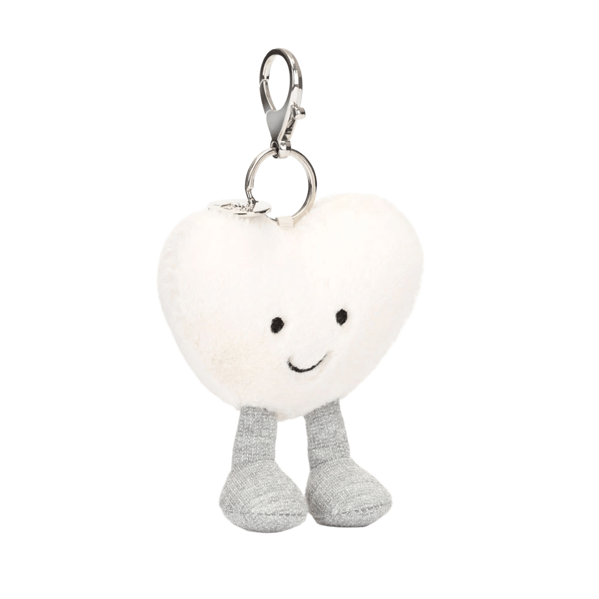 Amuseables Cream Heart Bag Charm