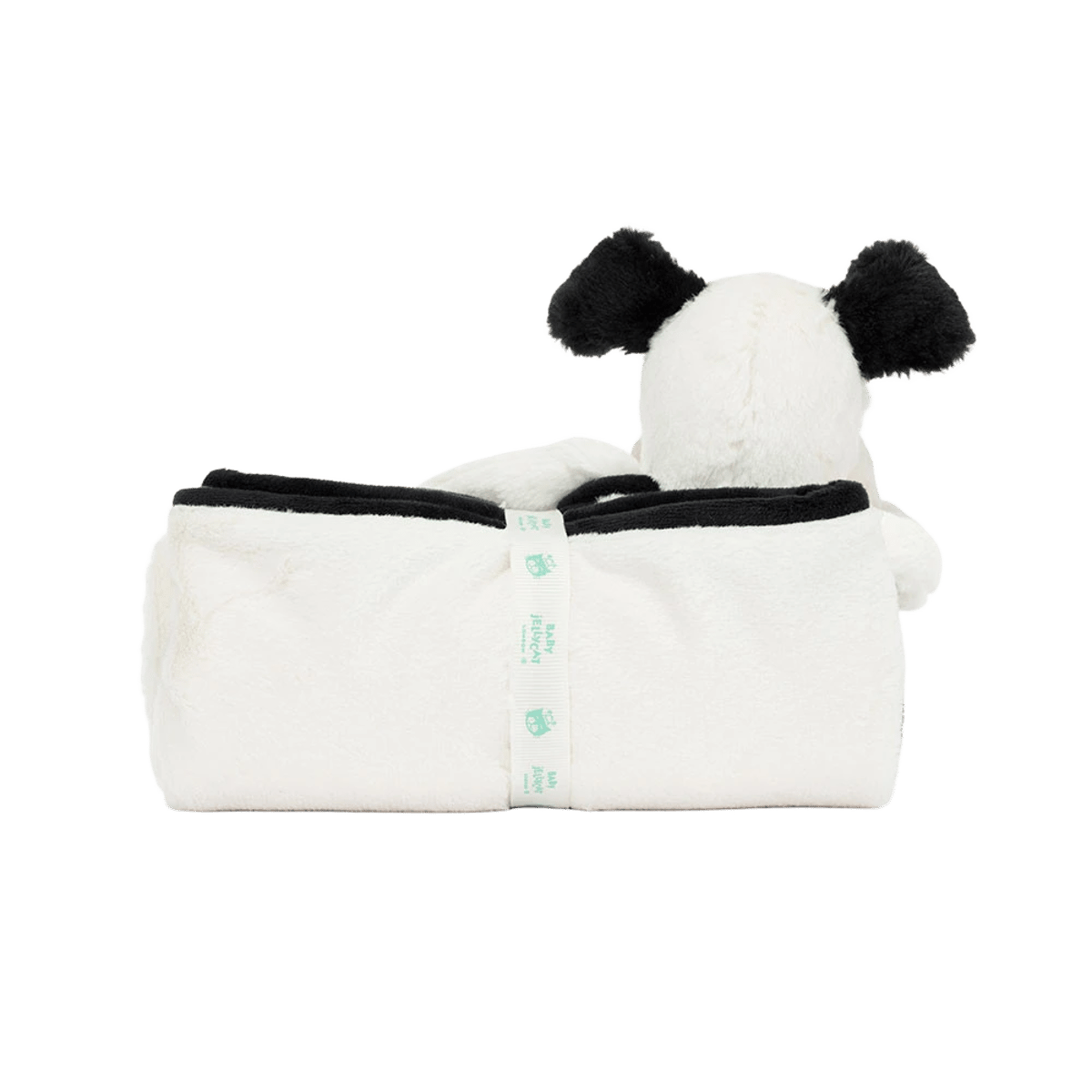 Bashful Black & Cream Puppy Blankie