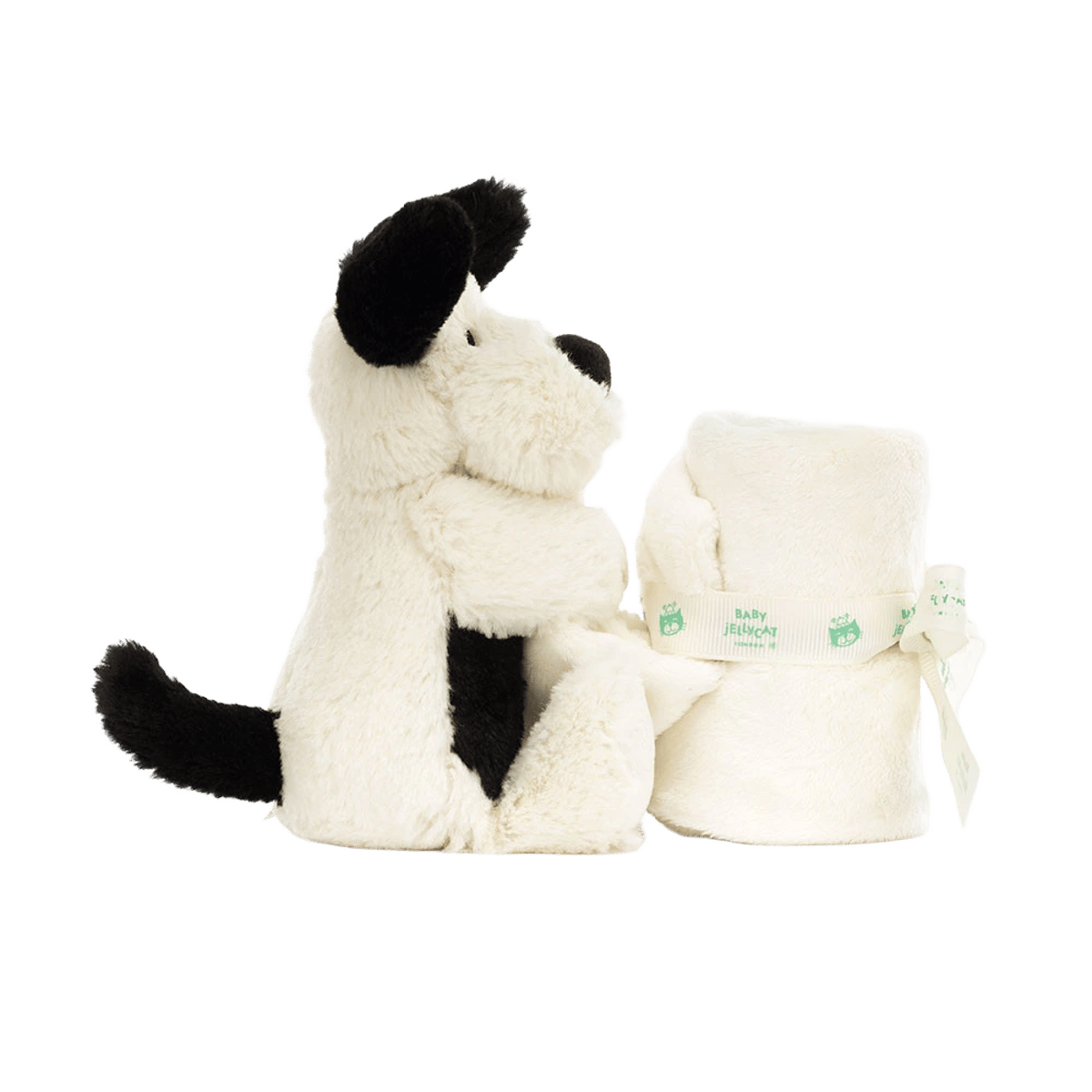 Bashful Black & Cream Puppy Soother