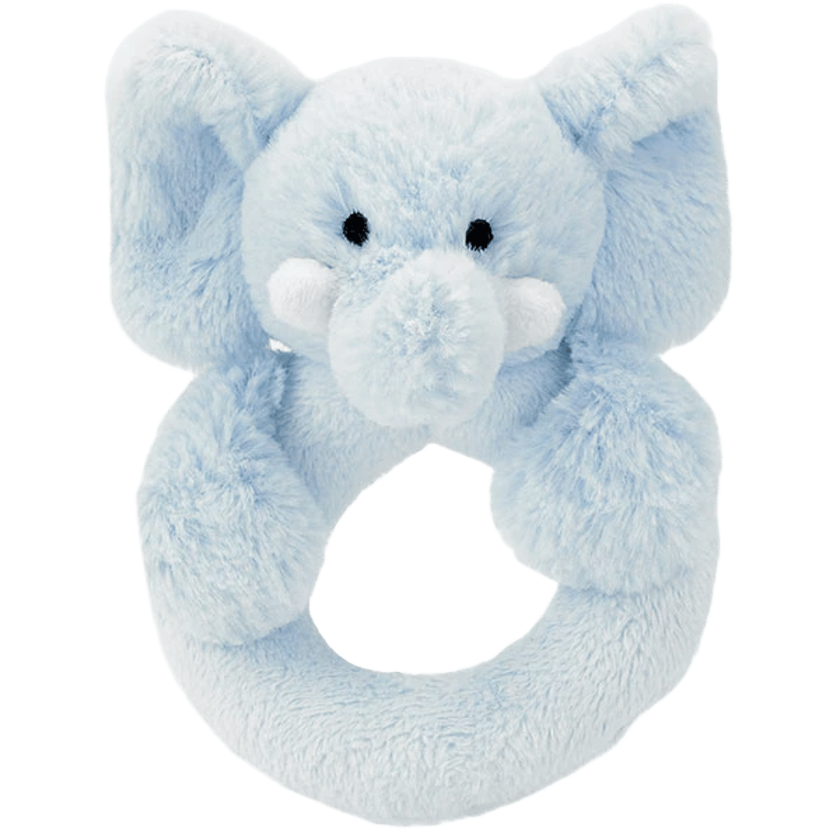 Bashful Blue Elly Ring Rattle