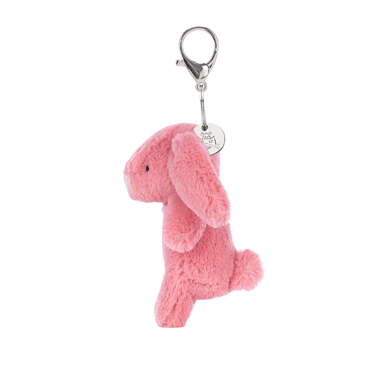 Bashful Bunny Pink Bag Charm