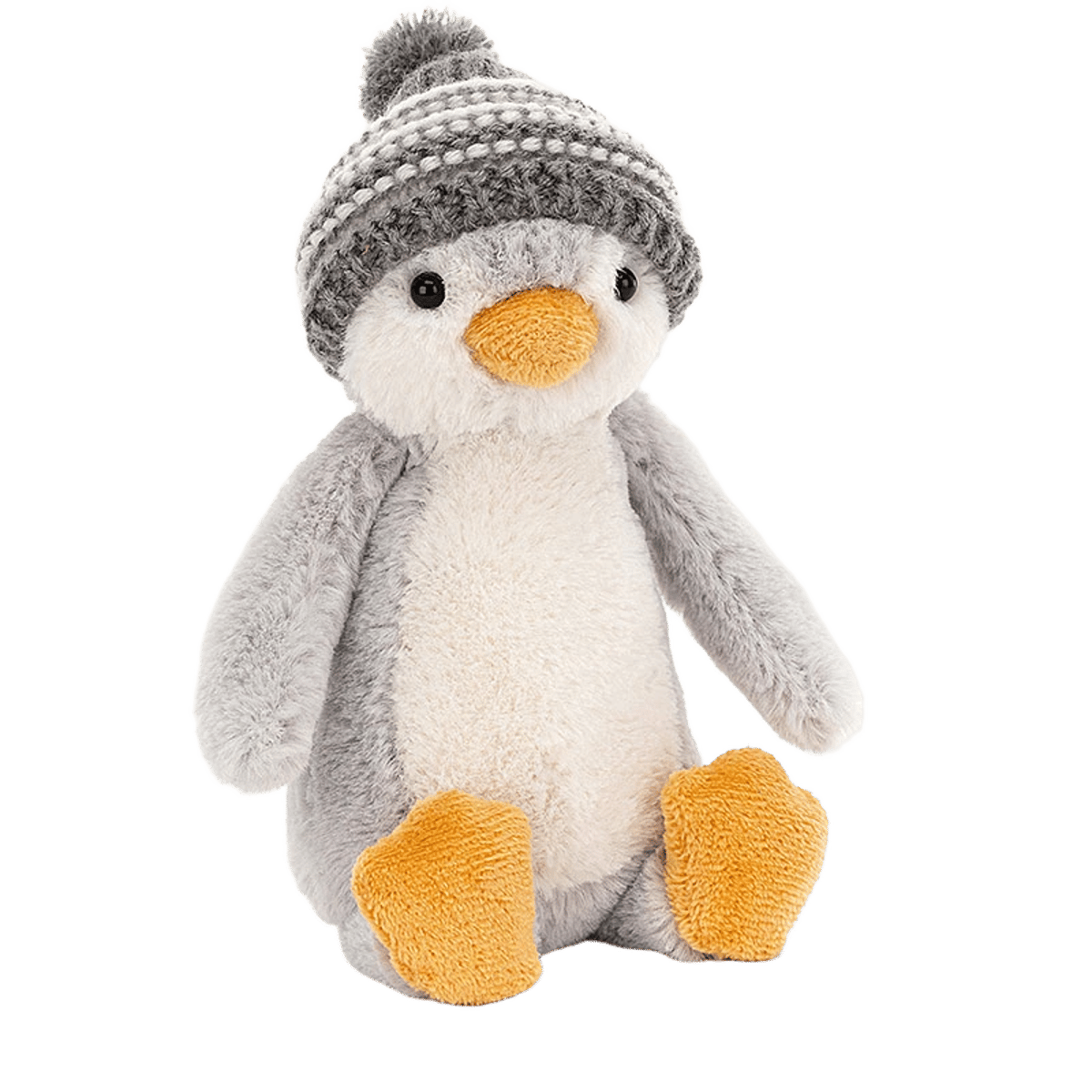 Bashful Grey Bobble Hat Penguin