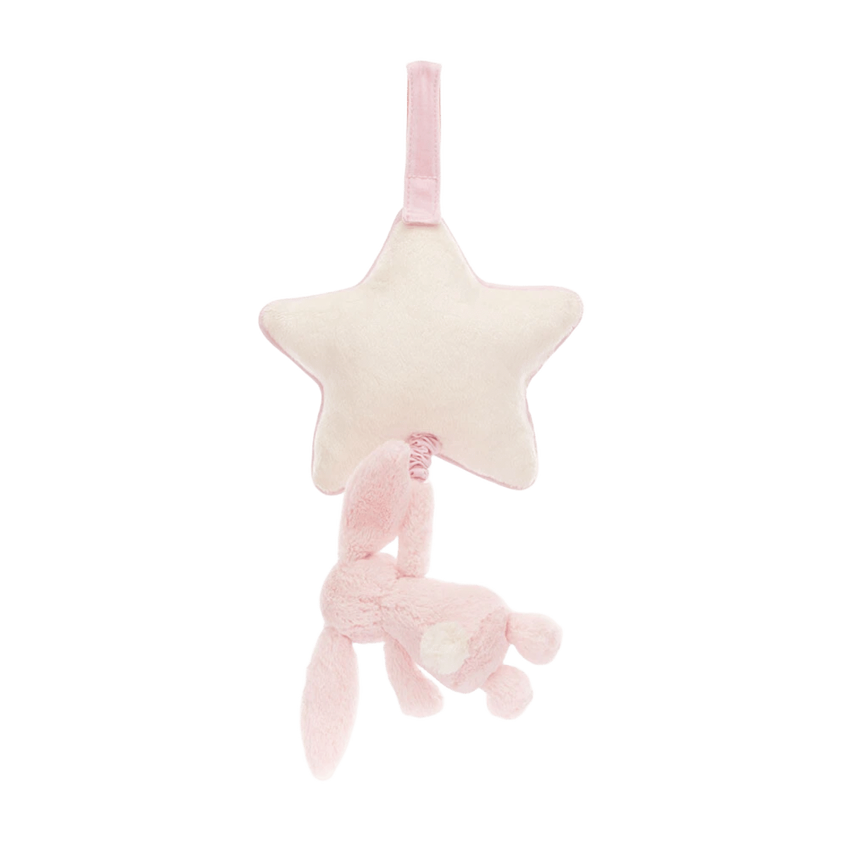 Bashful Pink Bunny Musical Pull