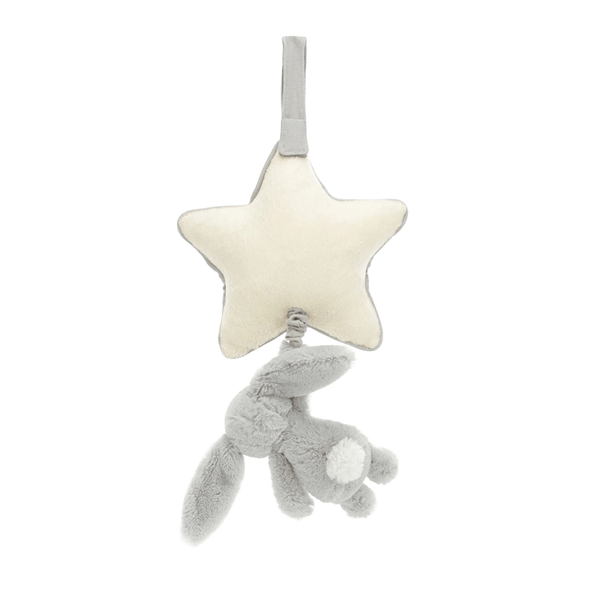 Bashful Silver Bunny Musical Pull