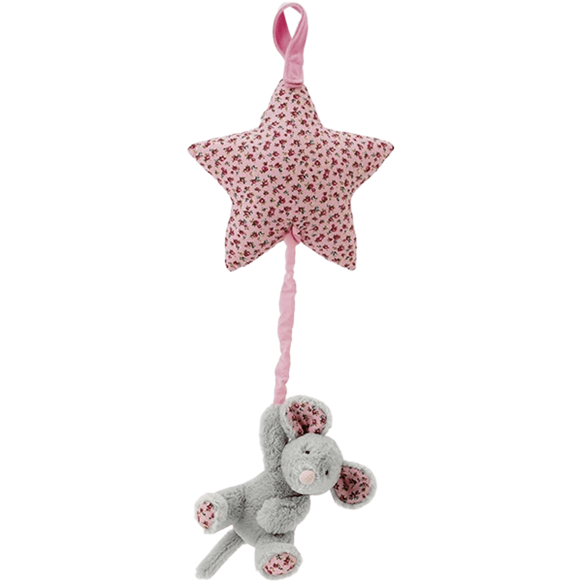 Blossom Grey Mouse Musical Pull