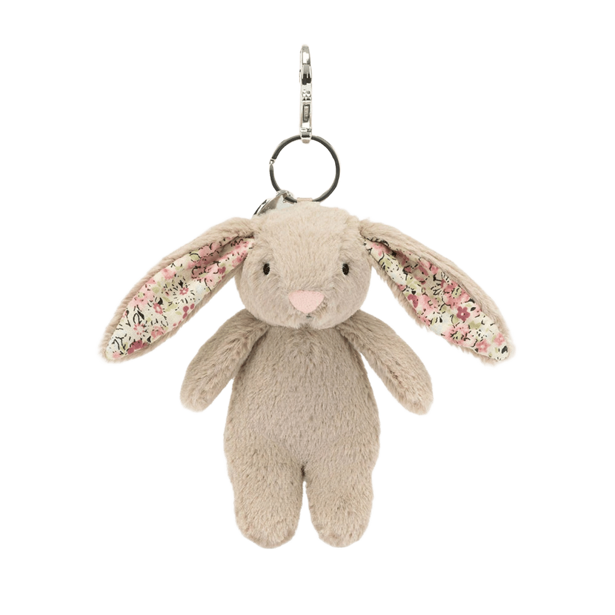 Blossom Beige Bunny Bag Charm