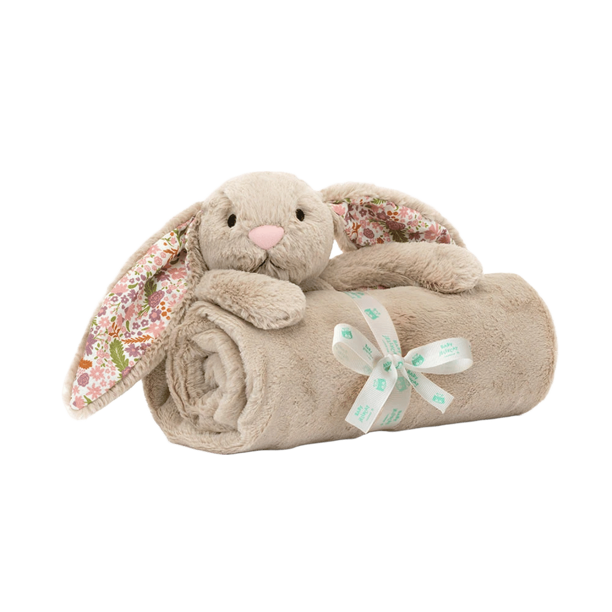 Blossom Beige Bunny 'Petal' Blankie