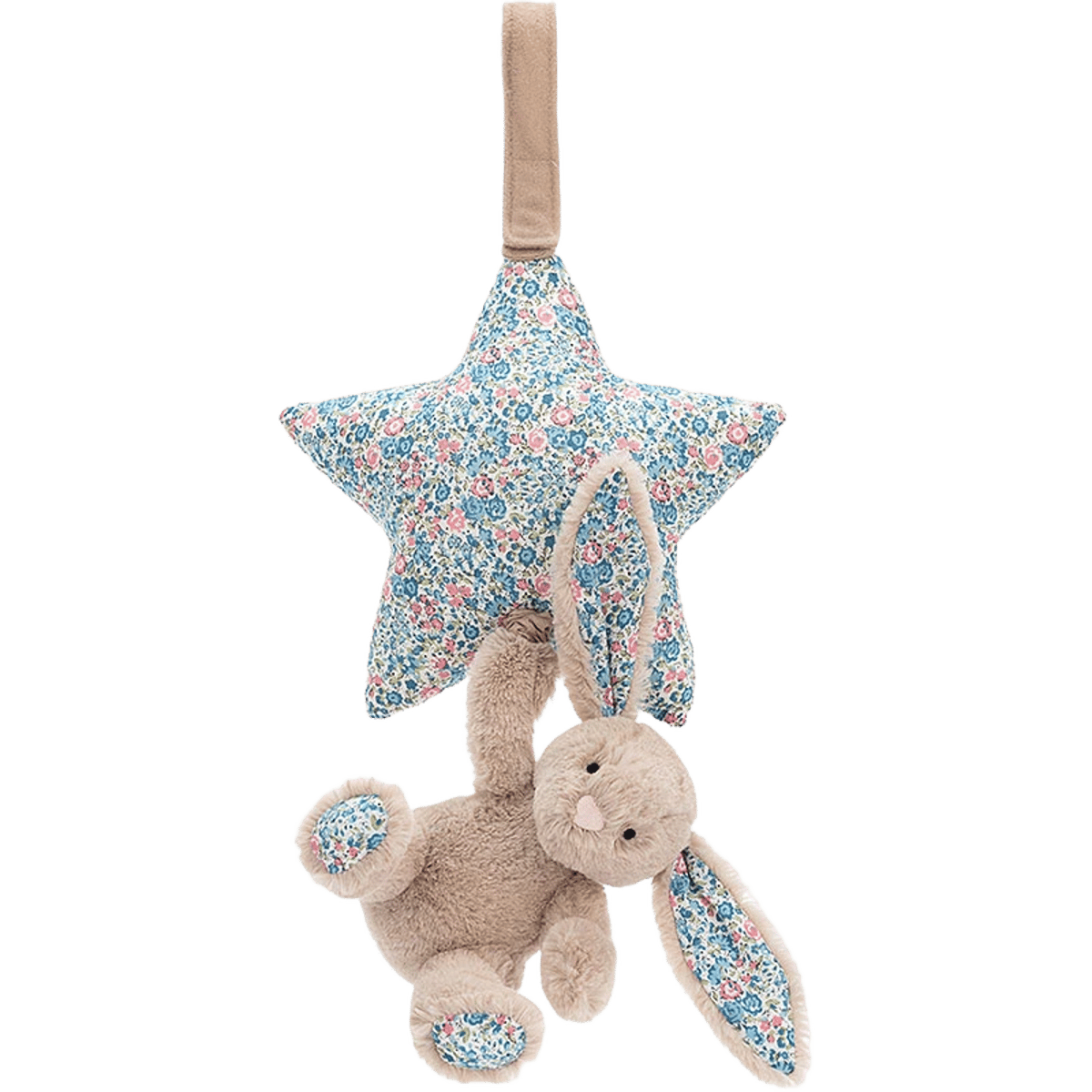 Blossom Beige Bunny Star Musical Pull
