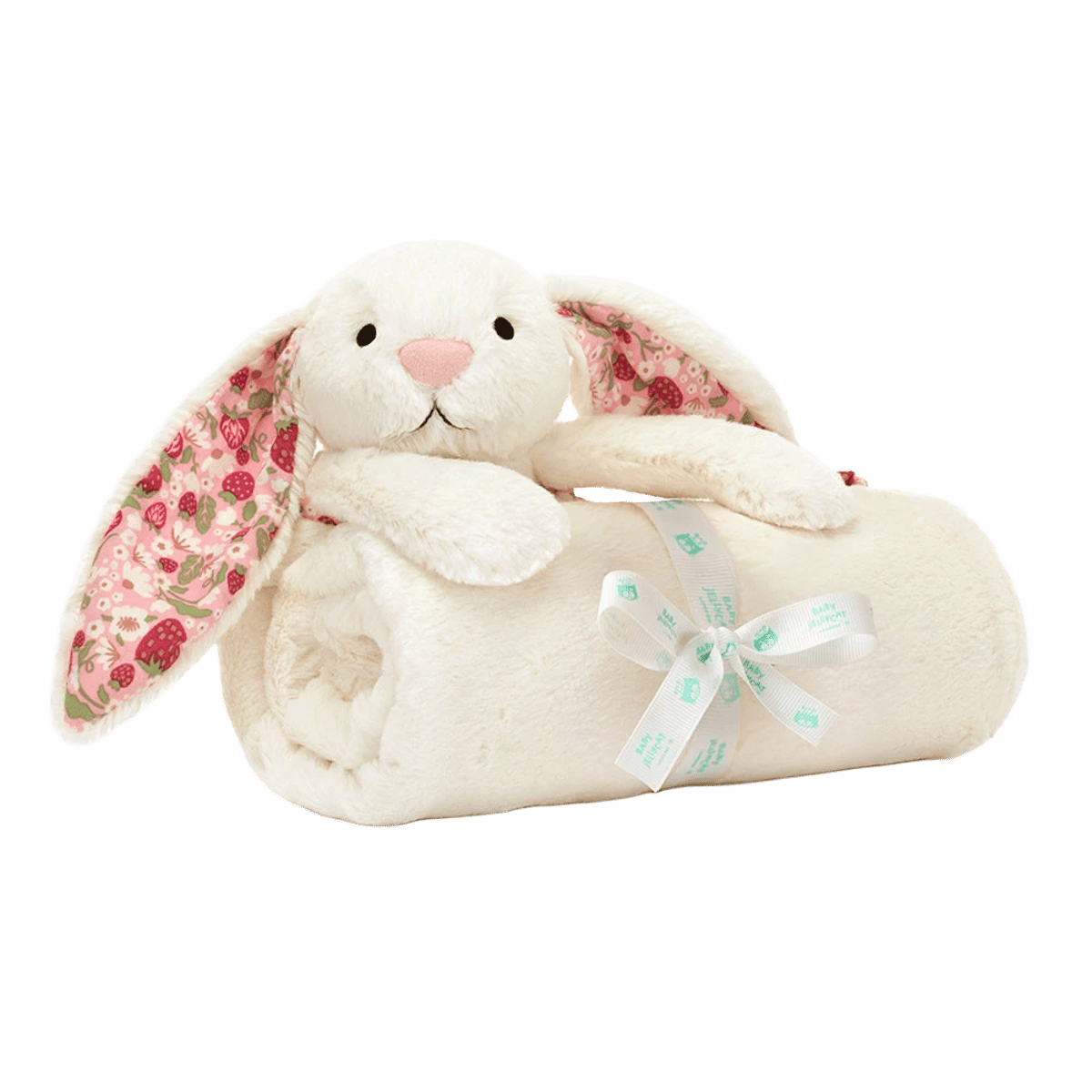 Blossom Cream Bunny 'Berry' Blankie