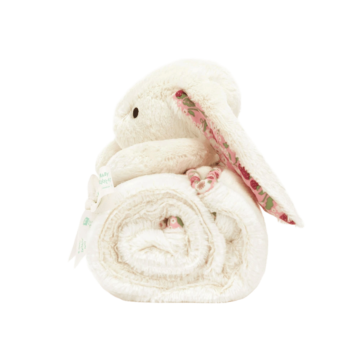 Blossom Cream Bunny 'Berry' Blankie