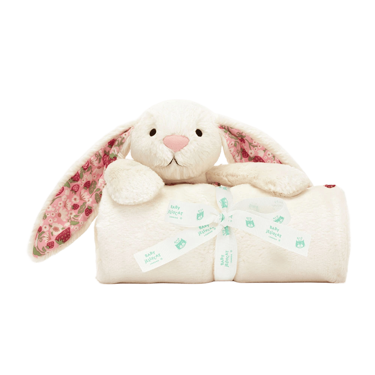 Blossom Cream Bunny 'Berry' Blankie