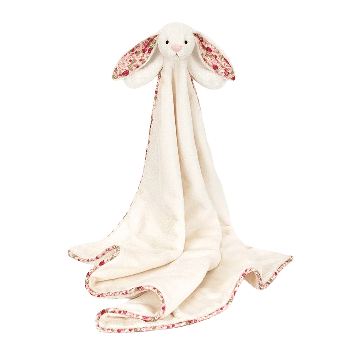 Blossom Cream Bunny 'Berry' Blankie