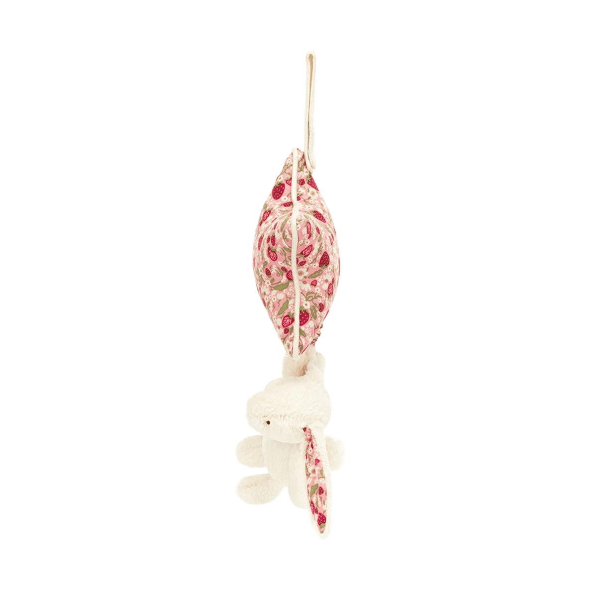 Blossom Cream Bunny 'Berry' Musical Pull