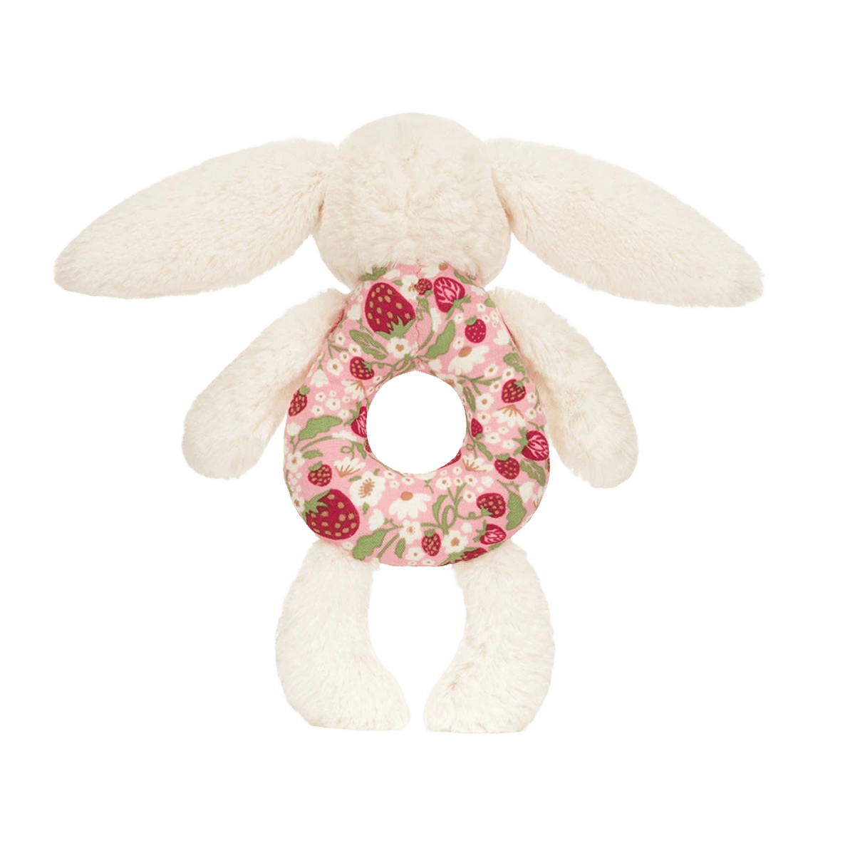 Blossom Cream Bunny 'Berry' Ring Rattle