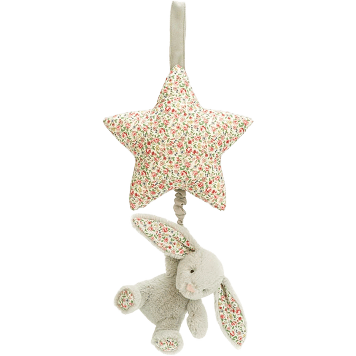 Blossom Silver Bunny Star Musical Pull