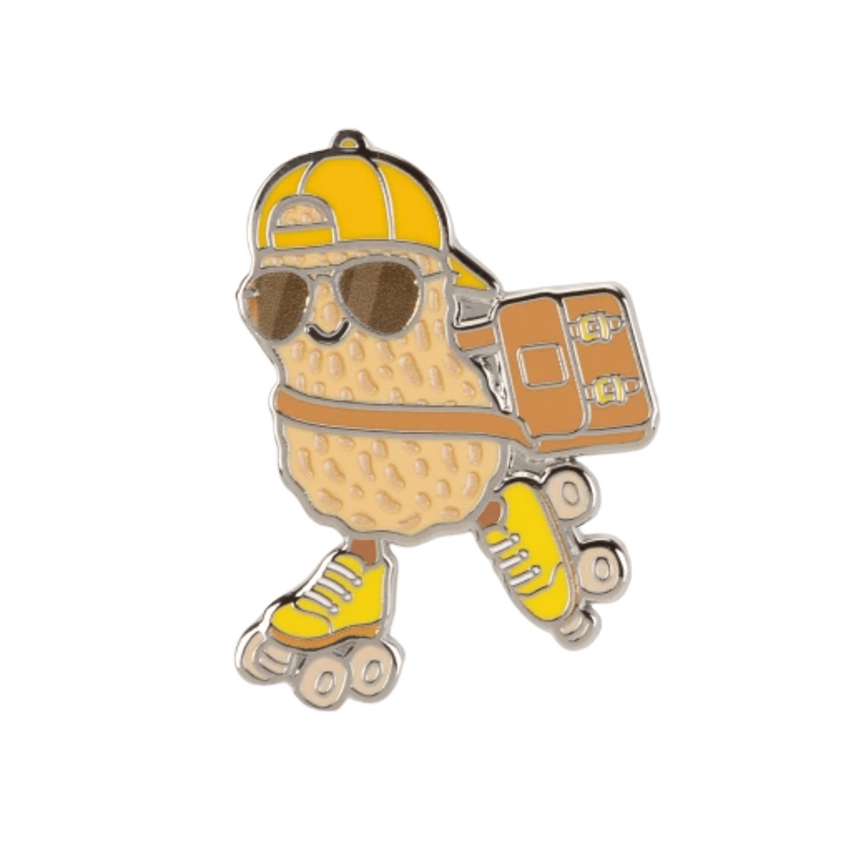 Bronze Skater Pin Badge