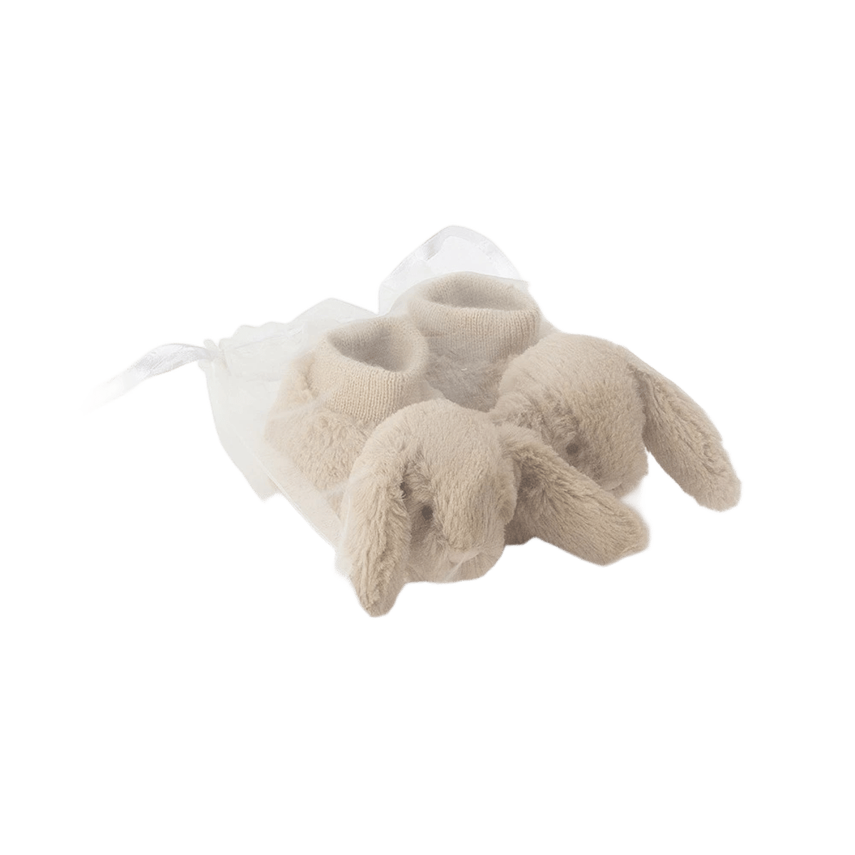 Bashful Beige Bunny Booties