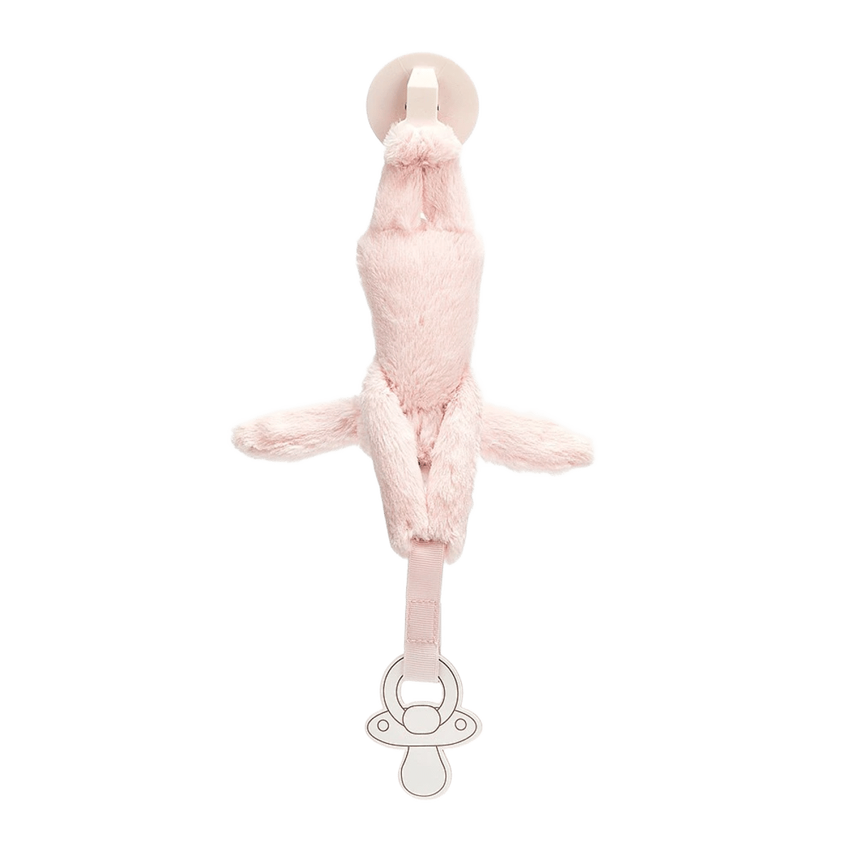 Bunny Dummy Holder Bashful Pink