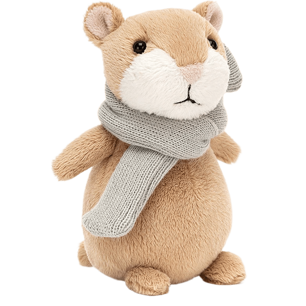Happy Cinnamon Hamster with Scarf