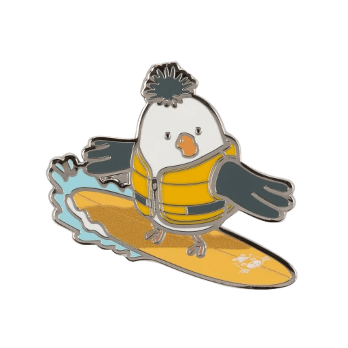 Gold Surfer Pin Badge