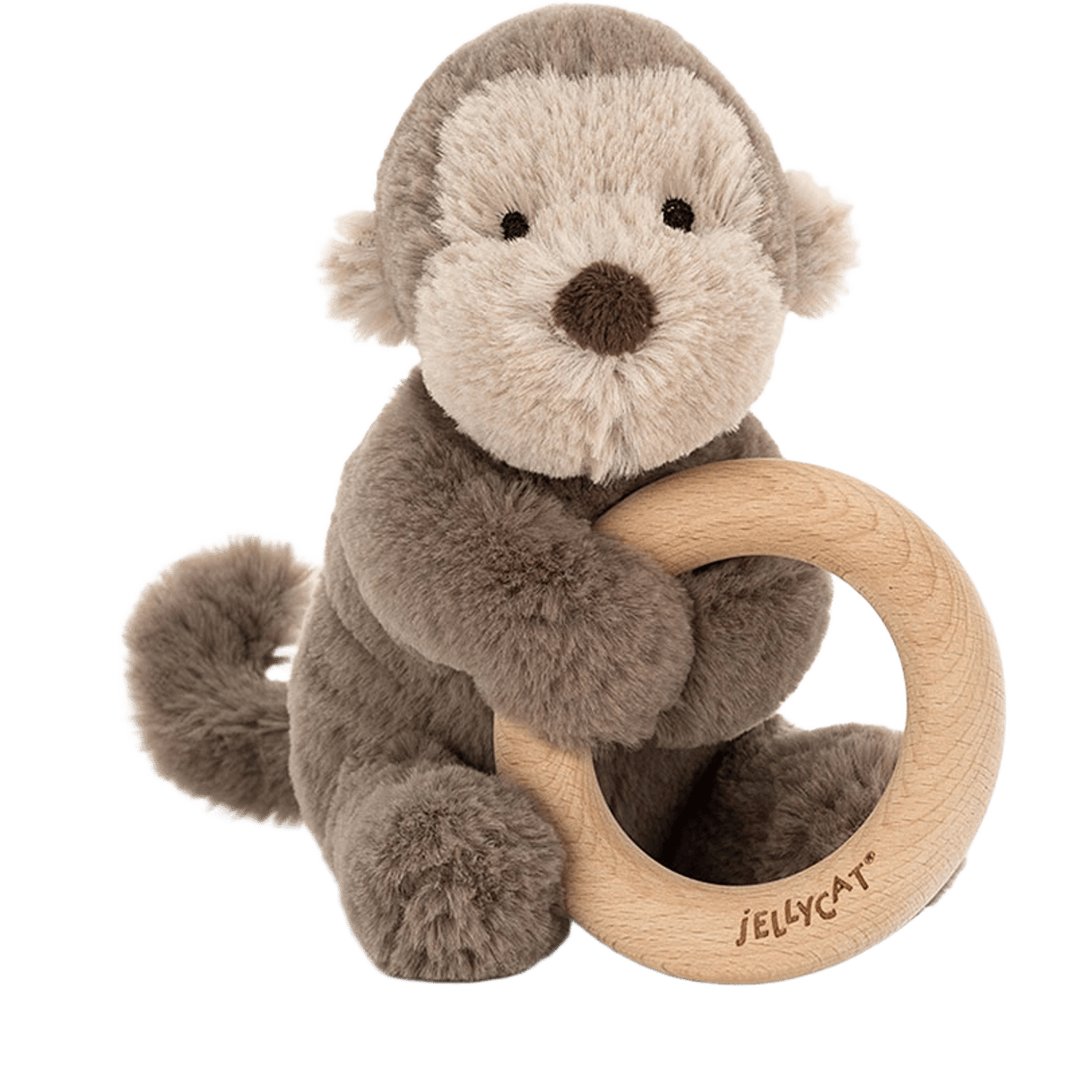 Shooshu Wooden Ring Toy Monkey