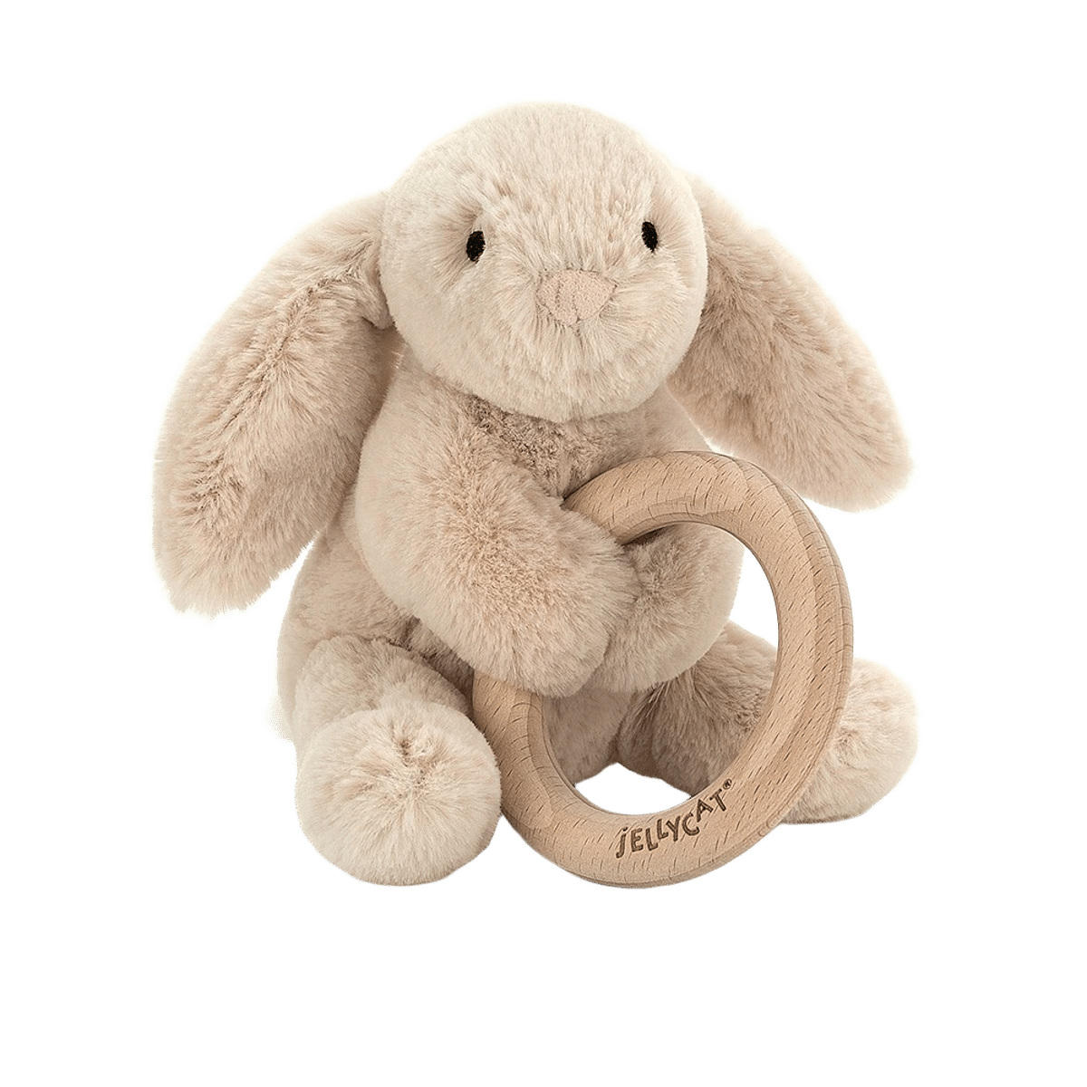 Shooshu Wooden Ring Toy Bunny