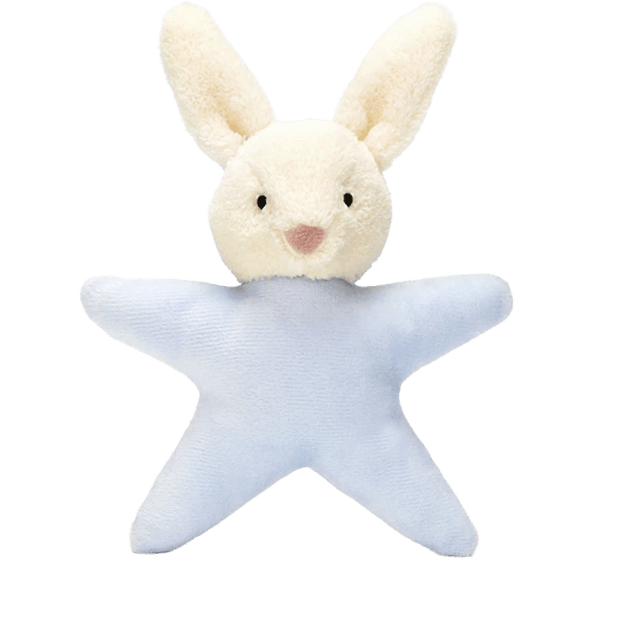 Star Bunny Blue Rattle