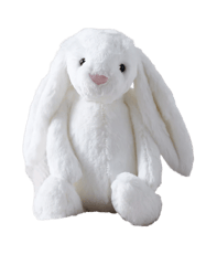 Bashful White Bunny