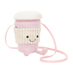 Amuseables Coffee-To-Go Pink Bag