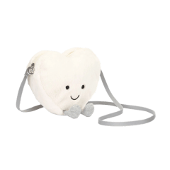 Amuseables Cream Heart Bag