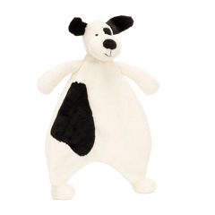 Bashful Black & Cream Puppy Comforter