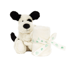 Bashful Black & Cream Puppy Soother