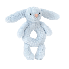 Bashful Blue Bunny Grabber Rattle