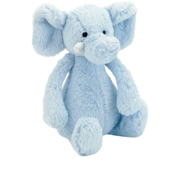 Bashful Blue Elly Rattle