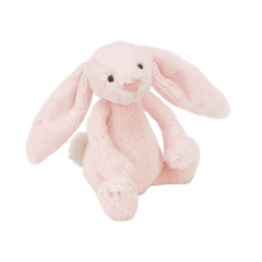 Bashful Pink Bunny Rattle