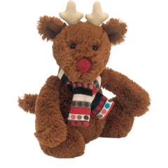 Bashful Reindeer with Scarf