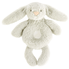 Bashful Silver Bunny Grabber Rattle