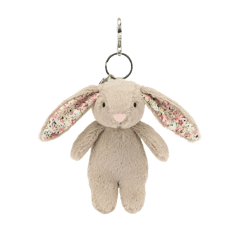 Blossom Beige Bunny Bag Charm