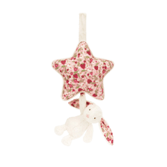 Blossom Cream Bunny 'Berry' Musical Pull