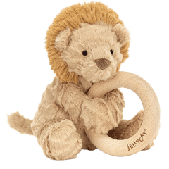 Fuddlewuddle Lion Wooden Ring Toy