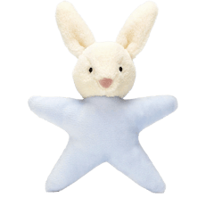 Star Bunny Blue Rattle
