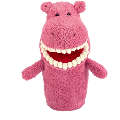 Toothy Hippo Hand Puppet