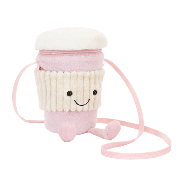 Amuseables Coffee-To-Go Pink Bag