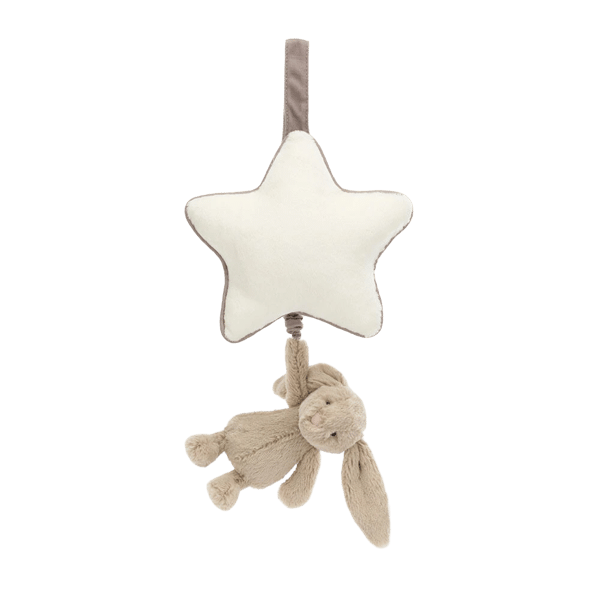Bashful Beige Bunny Musical Pull