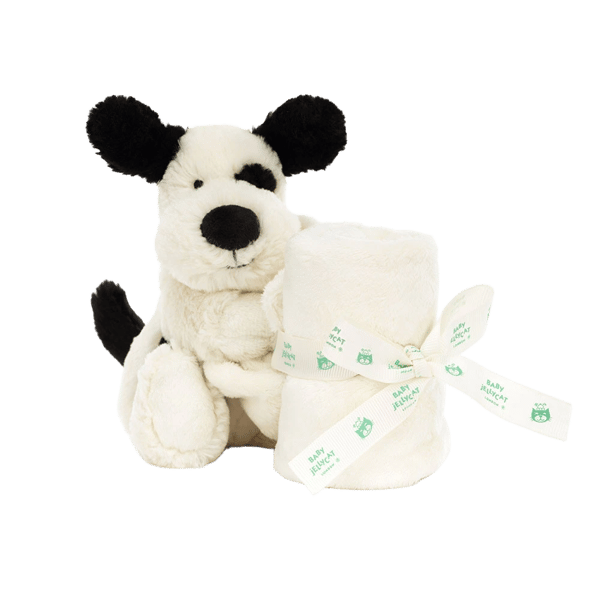 Bashful Black & Cream Puppy Soother