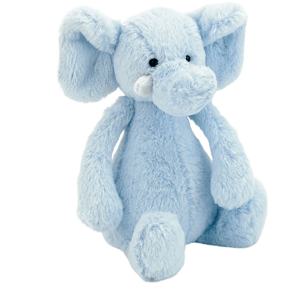 Bashful Blue Elly Rattle