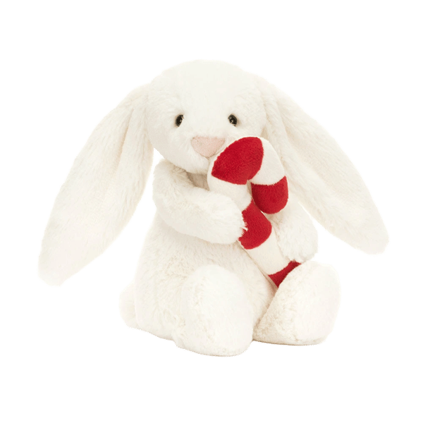 Bashful Bunny with Candy Cane