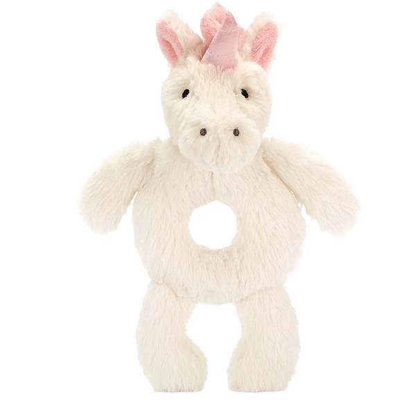 Bashful Unicorn Grabber Rattle